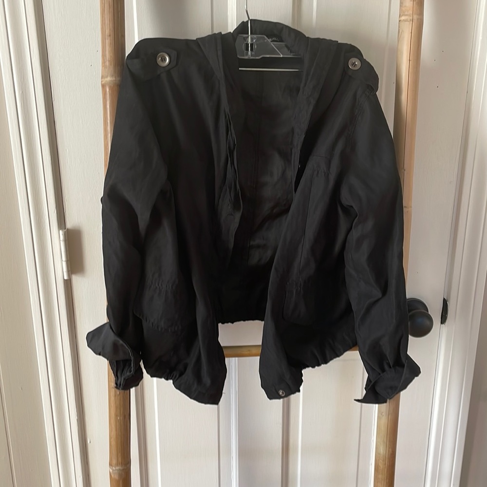 Rare Brandy Melville Black Hailey Utility Jacket